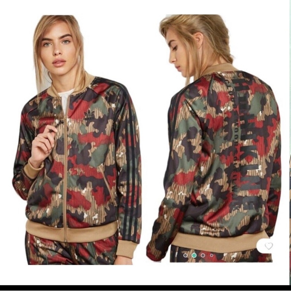 Adidas Pharrell Williams HU Hiking SST Camo Track Jacket CY7522 NWT